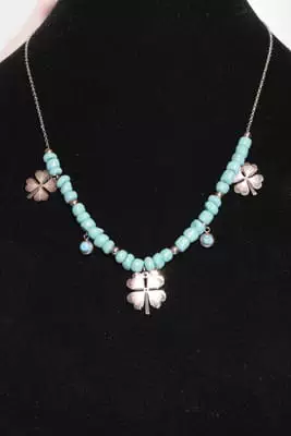 Collier trèfle Argent AAB80E 