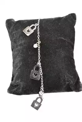 Bracelet cadenas coeur Argent A7D9D3 