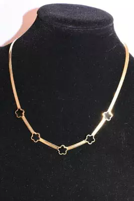 Collier fleur Or D28133 