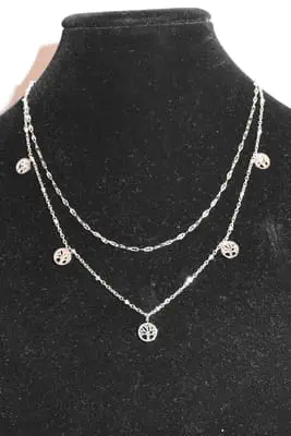 Collier arbre de la vie Argent 2D9F26 