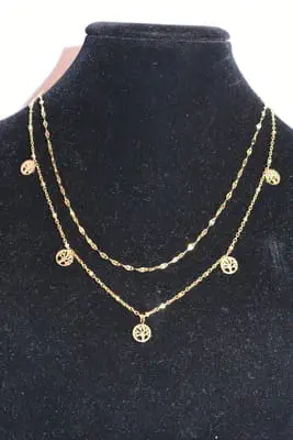Collier arbre de la vie Or 2D9F26 