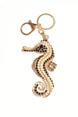 porte-cle hippocampe multicolore
