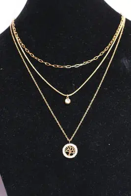 Collier arbre de la vie Or A098F8 