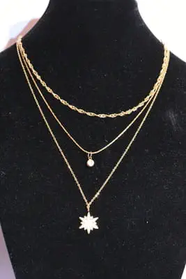 Collier étoile Or E64647 