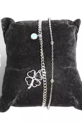 Bracelet tréfle Argent
