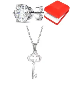 Coffret rouge clé Argent I53687 