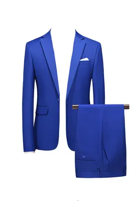 Costume de la maison La Sartoria slim-fit taille 54 veste - 46 pantalon Bleu royale CC2965 