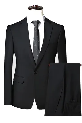 Costume de la maison La Sartoria slim-fit taille 50 veste - 42 pantalon Noire BFCE11 