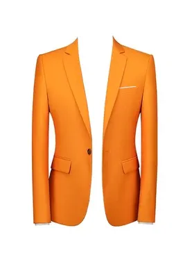 Costume de la maison La Sartoria slim-fit (veste+pantalon) Orange COR879 
