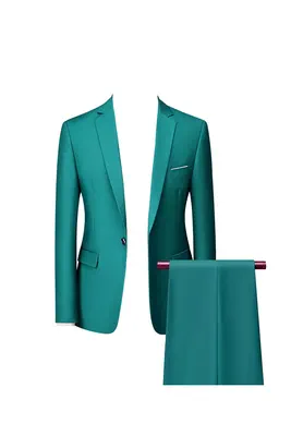 Costume de la maison La Sartoria slim-fit (veste+pantalon) Vert B77590 