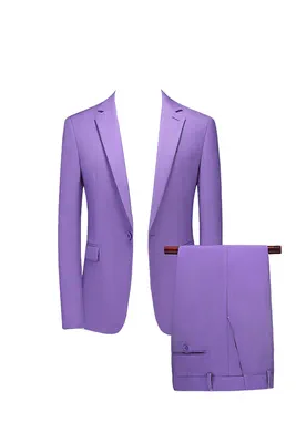 Costume de la maison La Sartoria slim-fit (veste+pantalon) Violet B069A1 