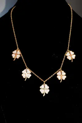 Collier trèfle Or 43E43B 