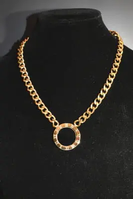 Collier cercle chiffre romain Or A99983 