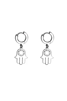 Boucle-d-oreille main de Fatma Argent MOI985 