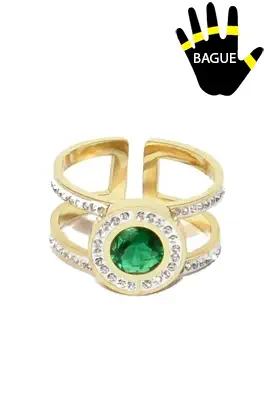 Bague taille réglable pierre précieuse Or 1485FC 
