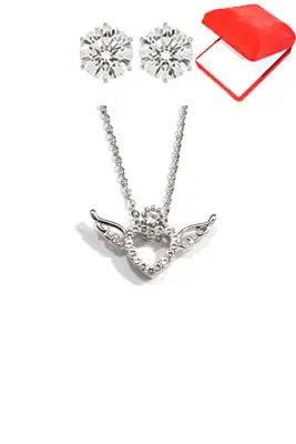 Coffret Coeur aile Argent 1E2FFF 