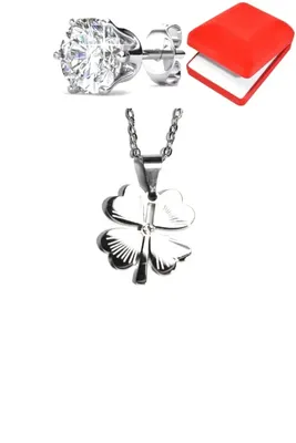 Coffret tréfle Argent AGU589 