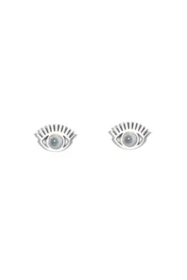 Boucle-d-oreille oeil Fatma Argent 57CBDA 