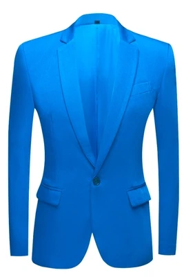 Costume de la maison La Sartoria slim-fit taille 50 veste - 42 pantalon Bleu Turquoise P0859B 