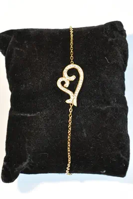 Bracelet coeur Or BCCF9D 