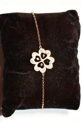 Bracelet trèfle Or 18CF3A 