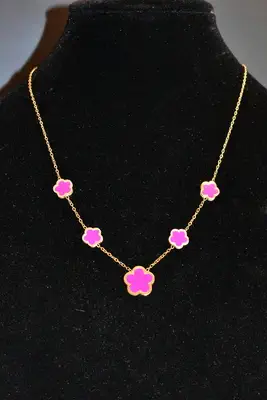 Collier fleur  CD38A2 
