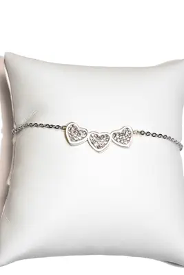Bracelet Coeur Argent BB698 