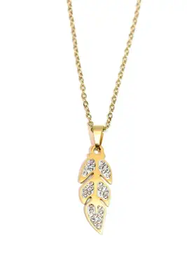 Collier palme Or