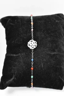 Bracelet fleur Argent 026450 