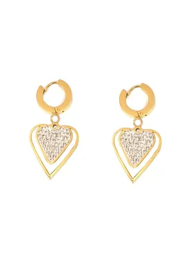 Boucle-d-oreille Coeur Or 5390B6 
