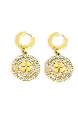 Boucle-d-oreille tréfle Or 37AED6 