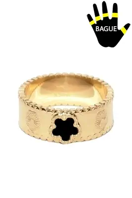 Bague taille diamètre 20mm fleur Or
