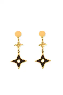 Boucle-d-oreille shuriken étoile Or CD679B 