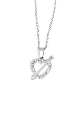 Pendentif Coeur Argent COU8EG 