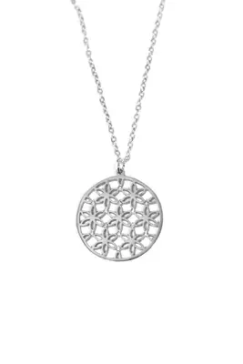 Pendentif damier Argent D7B0B3