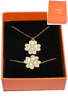 Coffret tréfle bijoux collection hervé aliex Or