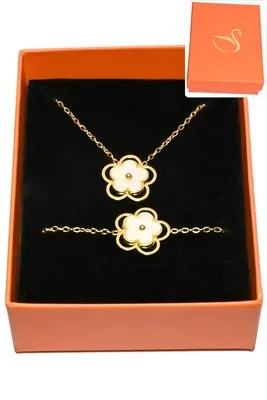 Coffret fleur bijoux collection hervé aliex Or