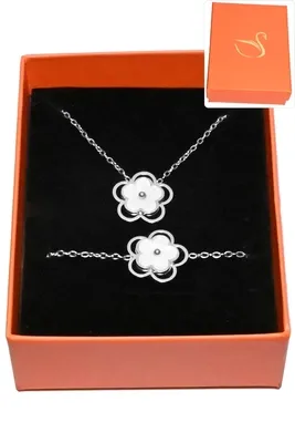 Coffret tréfle parure bijoux collection hervé aliex Argent