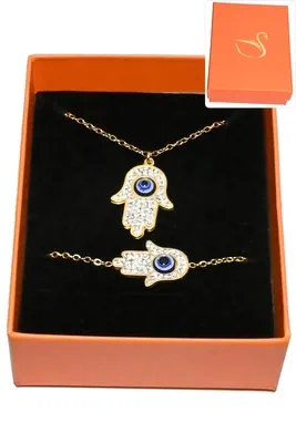 Coffret main de Fatma parure bijoux collection hervé aliex Or