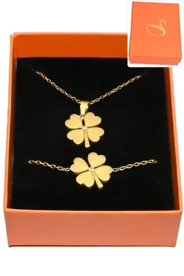Coffret tréfle bijoux collection hervé aliex Or