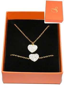 Coffret coeur bijoux collection hervé aliex Or