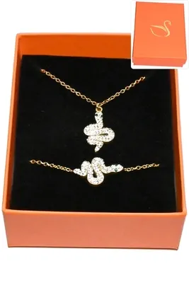 Coffret serpent bijoux collection hervé aliex Or