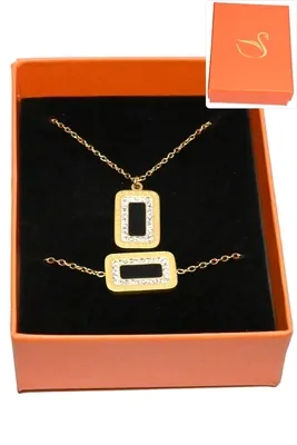Coffret carré parure bijoux collection hervé aliex Or