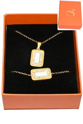 Coffret carré parure bijoux collection hervé aliex Or