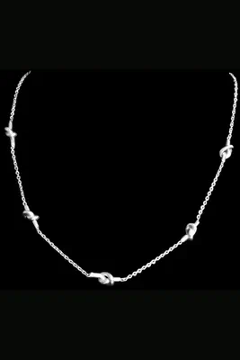 Collier noeud Argent