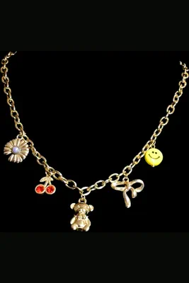 Collier breloque ours Or