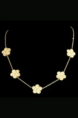 Collier fleur Or