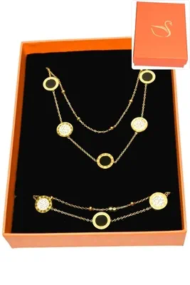 Coffret chiffre romain parure bijoux collection hervé aliex Or
