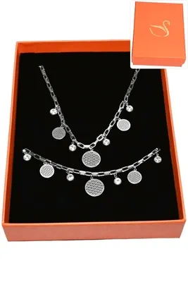 Coffret parure bijoux collection hervé aliex Argent