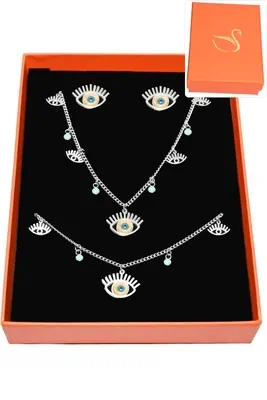 Coffret oeil de Fatma parure bijoux collection hervé aliex Argent